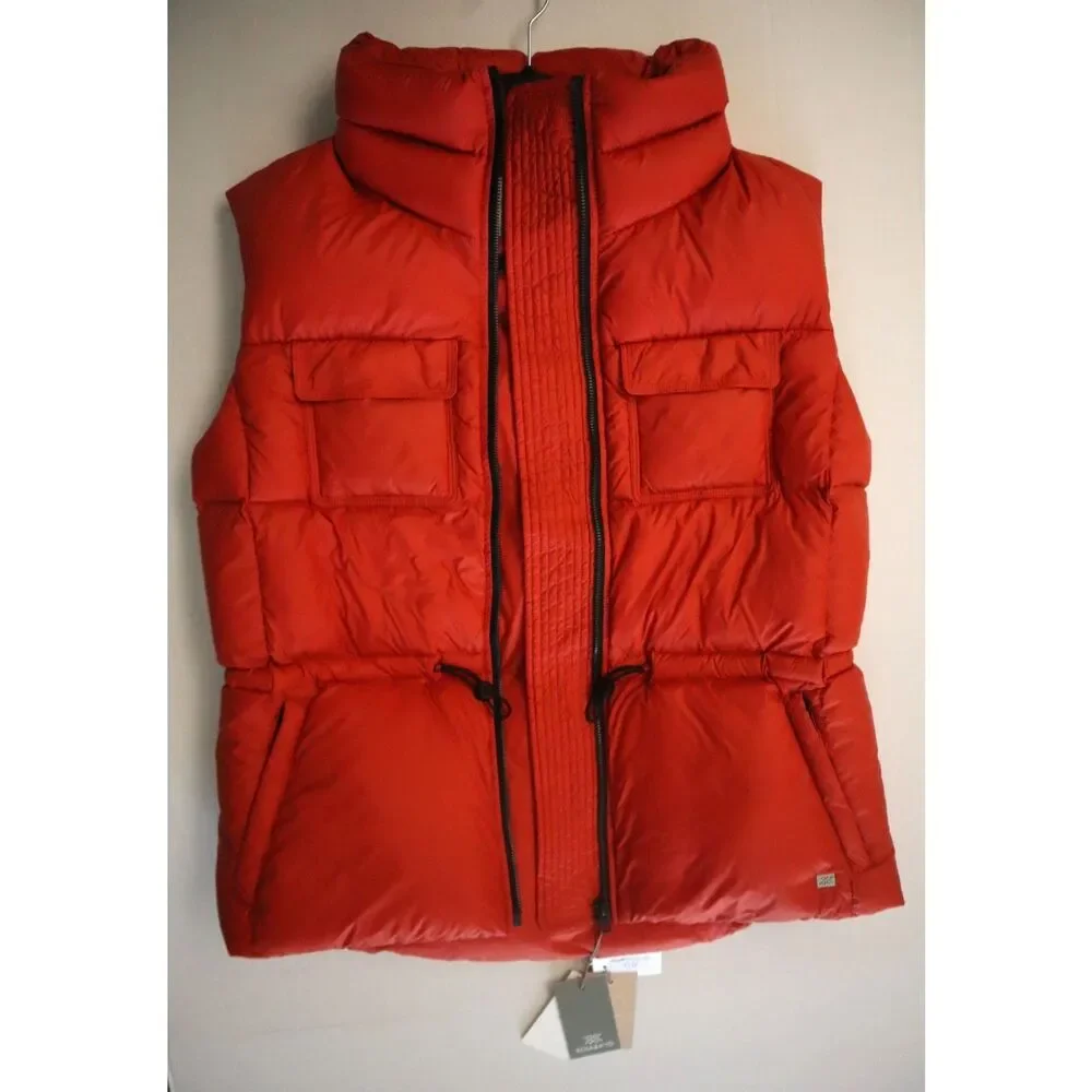 Soia & Kyo Women's Sz M Spice Orange Deanna Down Relaxed Fit Puffer Vest - Picture 11 of 15